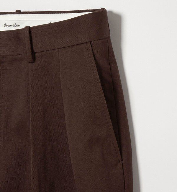 STEVEN ALAN「＜Steven Alan＞ ウエポン ニドム イン ツープリーツ ドレス トラウザーズ」|チノ|