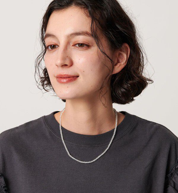 BEAUTY&YOUTH UNITED ARROWS「＜Causerie＞ストーン カット ショートネックレス」|ネックレス|
