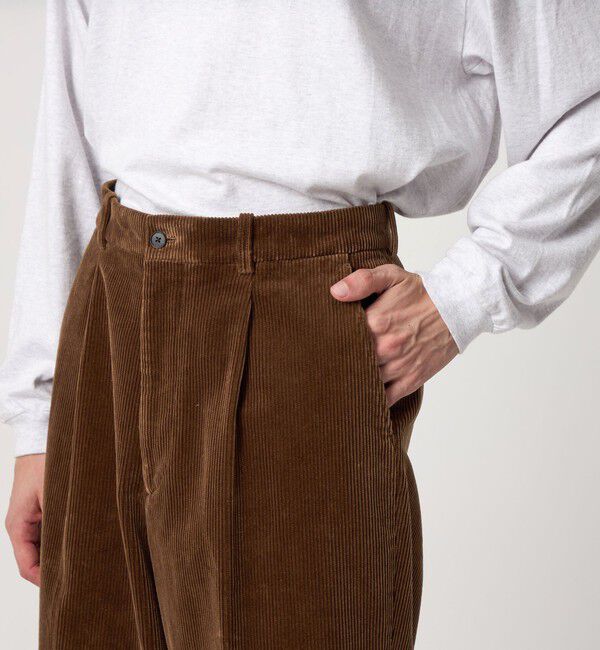 STEVEN ALAN「＜Steven Alan＞ 8W コーデュロイ アウト ワンプリーツ スラックス」|スラックス|