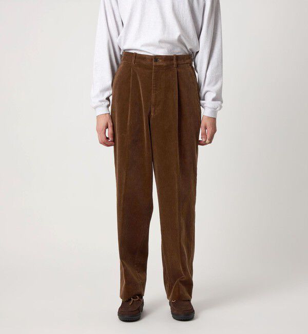 STEVEN ALAN「＜Steven Alan＞ 8W コーデュロイ アウト ワンプリーツ スラックス」|スラックス|