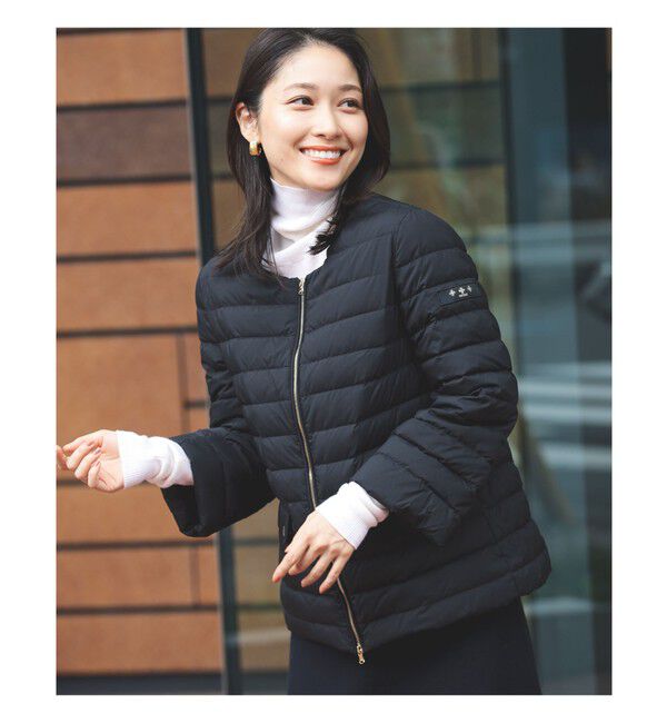 Demi-Luxe BEAMS 「TATRAS / 別注 ACACIA ノーカラー ライトダウンジャケット」|ブルゾン・スタジャン|BLACK