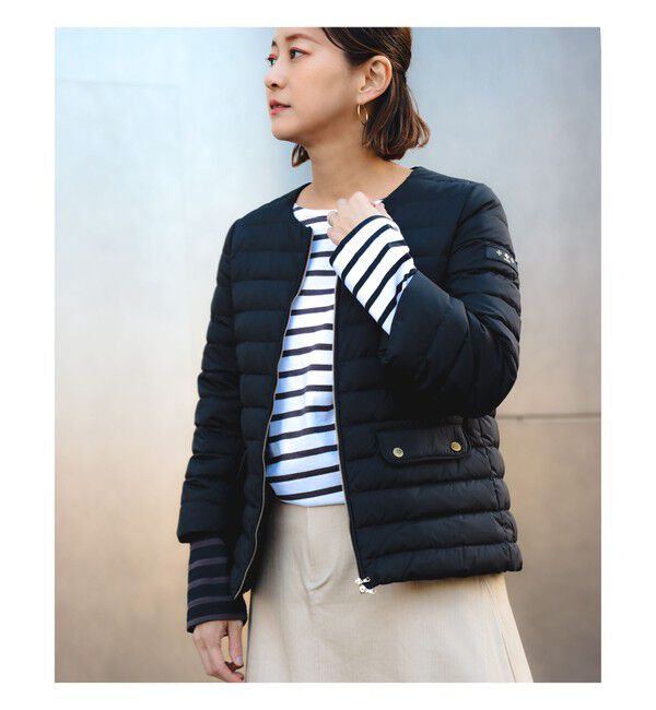 Demi-Luxe BEAMS 「TATRAS / 別注 ACACIA ノーカラー ライトダウンジャケット」|ブルゾン・スタジャン|