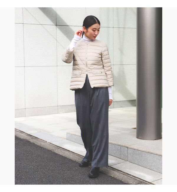 Demi-Luxe BEAMS 「TATRAS / 別注 ACACIA ノーカラー ライトダウンジャケット」|ブルゾン・スタジャン|