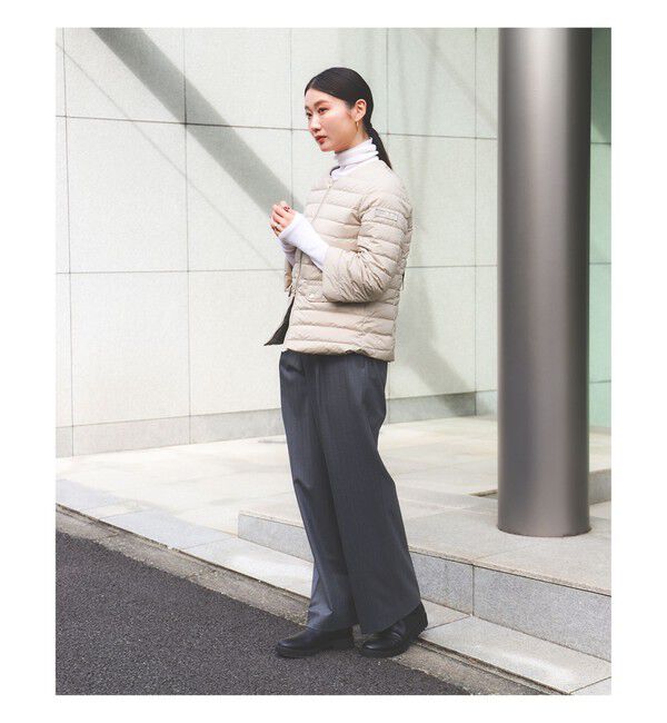 Demi-Luxe BEAMS 「TATRAS / 別注 ACACIA ノーカラー ライトダウンジャケット」|ブルゾン・スタジャン|