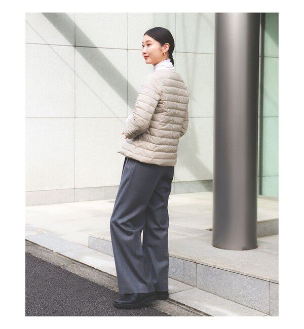 Demi-Luxe BEAMS 「TATRAS / 別注 ACACIA ノーカラー ライトダウンジャケット」|ブルゾン・スタジャン|