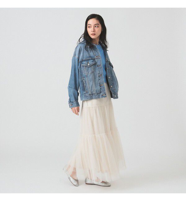 Ray BEAMS 「Ray BEAMS / チュール キリカエ ティアード スカート」|スカート|