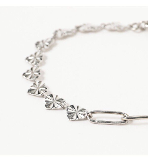 Ray BEAMS 「ステンレス ハート ＆ チェーン ブレスレット」|ブレスレット・バングル|