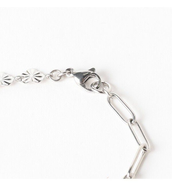 Ray BEAMS 「ステンレス ハート ＆ チェーン ブレスレット」|ブレスレット・バングル|