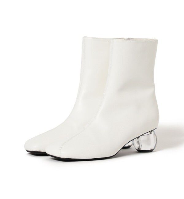 Ray BEAMS 「RBS / クリア ヒール ブーツ」|その他|WHITE