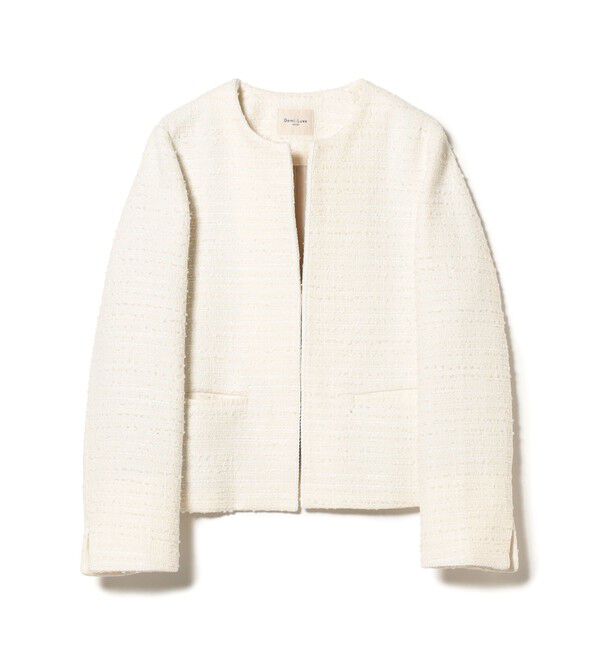 Demi-Luxe BEAMS 「ツイード クルーネック ジャケット＊」|ダッフルコート|
