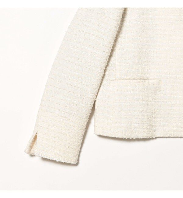 Demi-Luxe BEAMS 「ツイード クルーネック ジャケット＊」|ダッフルコート|