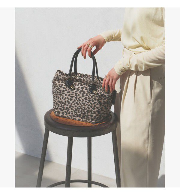 Demi-Luxe BEAMS 「VIOLAd&rsquo;ORO / ナイロン レオパード トートバッグ S」|トートバッグ|LEOPARD