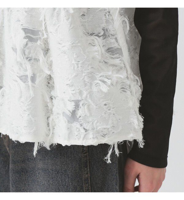 Ray BEAMS 「フリンジ ジャカード キャミソール」|キャミソール|