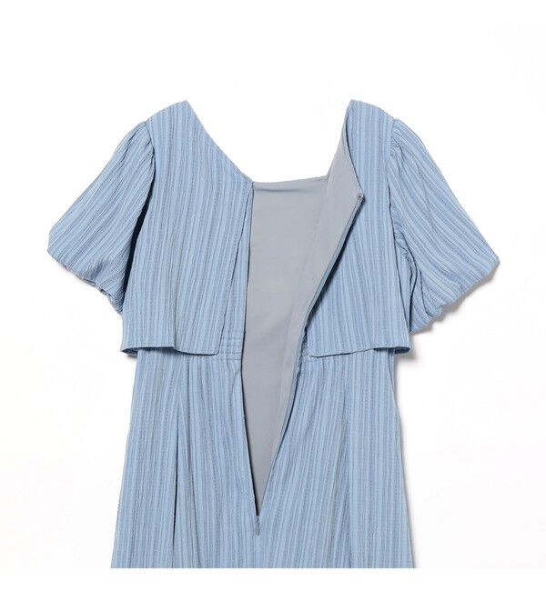 Ray BEAMS 「ジャカード スクエアネック パフスリーブ ワンピース」|ワンピース|