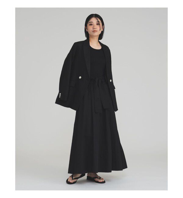 Demi-Luxe BEAMS 「ダブルブレスト リネン ジャケット」|ダッフルコート|