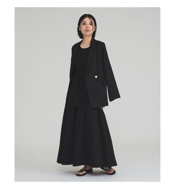 Demi-Luxe BEAMS 「ダブルブレスト リネン ジャケット」|ダッフルコート|