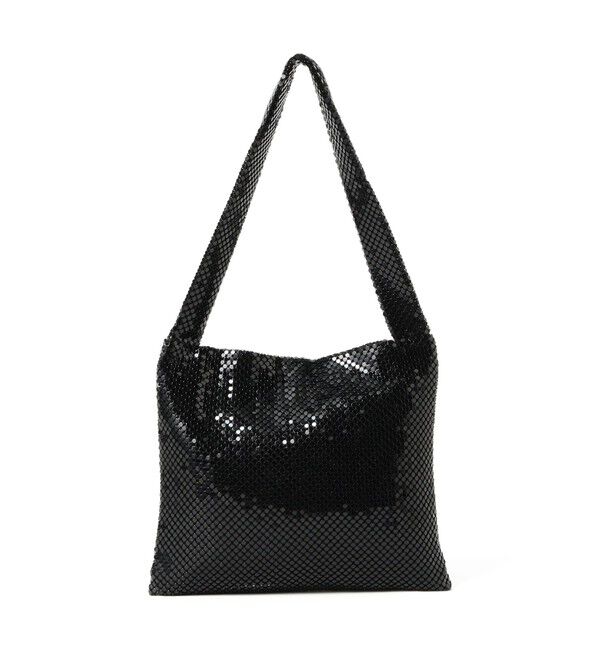 Ray BEAMS 「HEY! Mrs ROSE / メタル & チェーン バッグ」|トートバッグ|BLACK