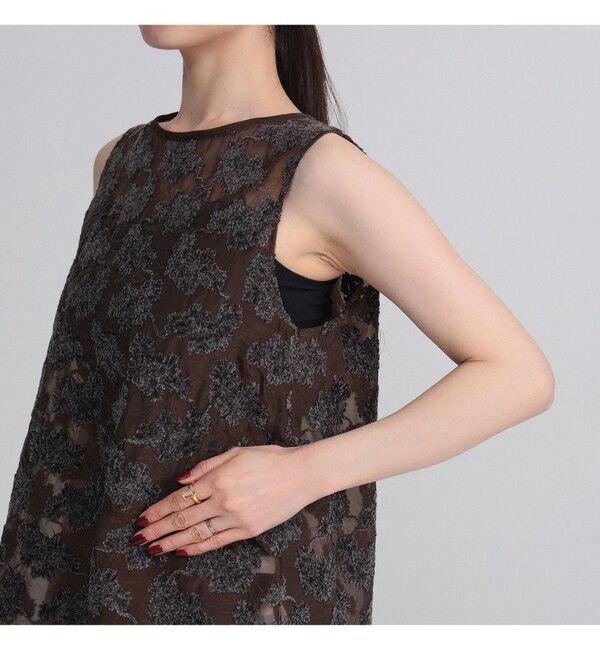 Demi-Luxe BEAMS 「モールヤーン フラワー ブラウス」|シャツ・ブラウス|