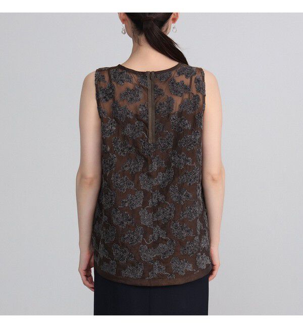 Demi-Luxe BEAMS 「モールヤーン フラワー ブラウス」|シャツ・ブラウス|