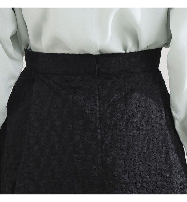 Demi-Luxe BEAMS 「オーガンジー エンブロイダリー フレアースカート」|スカート|