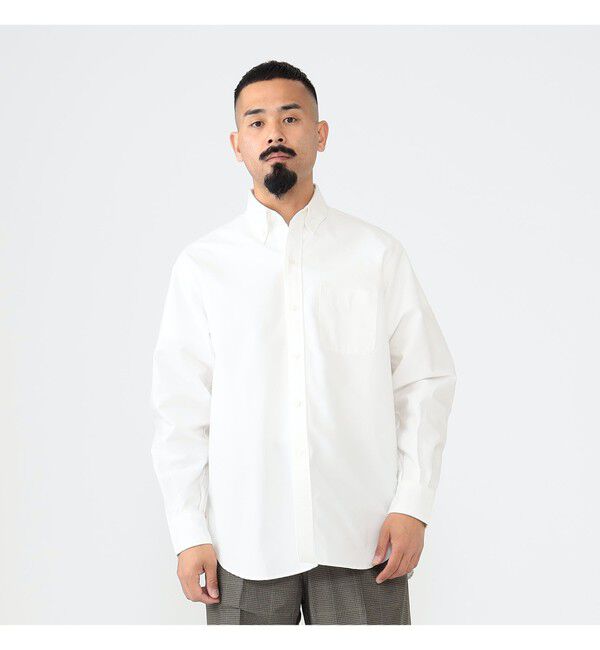 BEAMS PLUS「BEAMS PLUS / アメリカン オックスフォード ボタンダウン シャツ クラシックフィット」|シャツ・ブラウス|