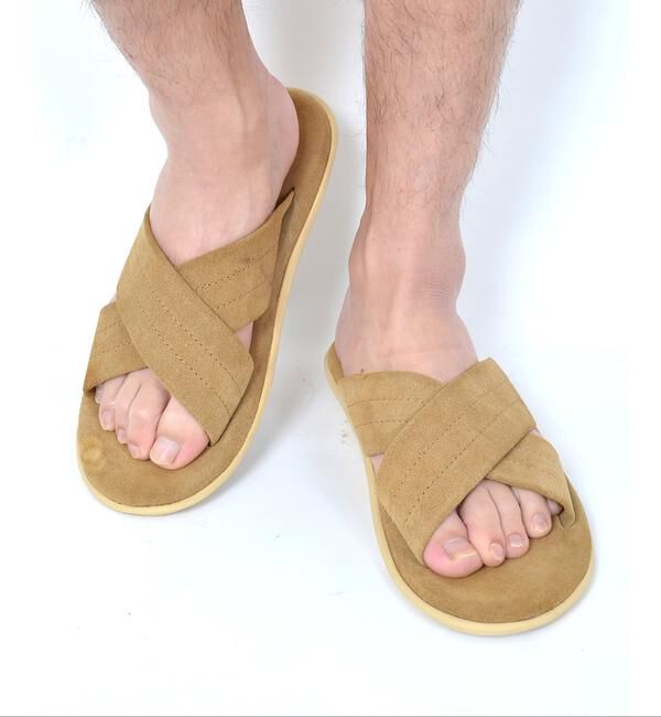SHIPS「ISLAND SLIPPER: SHIPS(シップス) 別注 クロスストラップ サンダル」|サンダル|