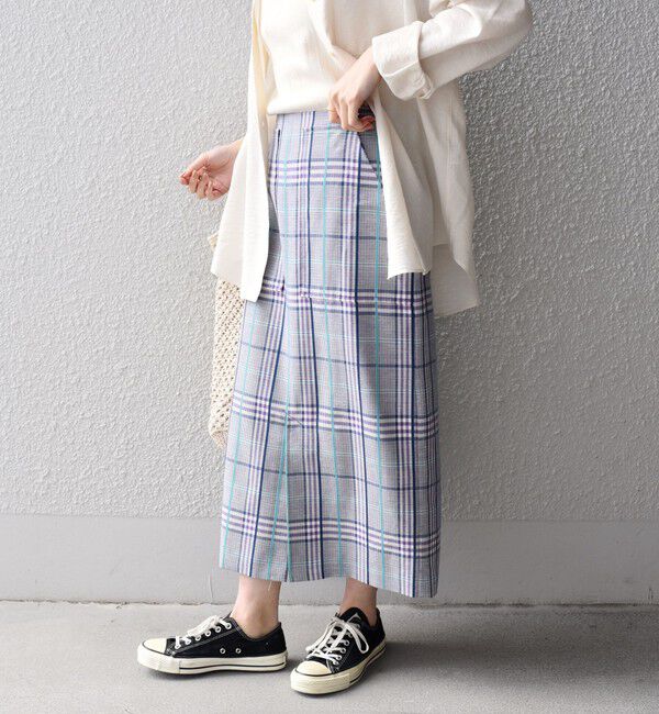 SHIPS for women「〈手洗い可能〉 チェック タイト スカート◇」|スカート|