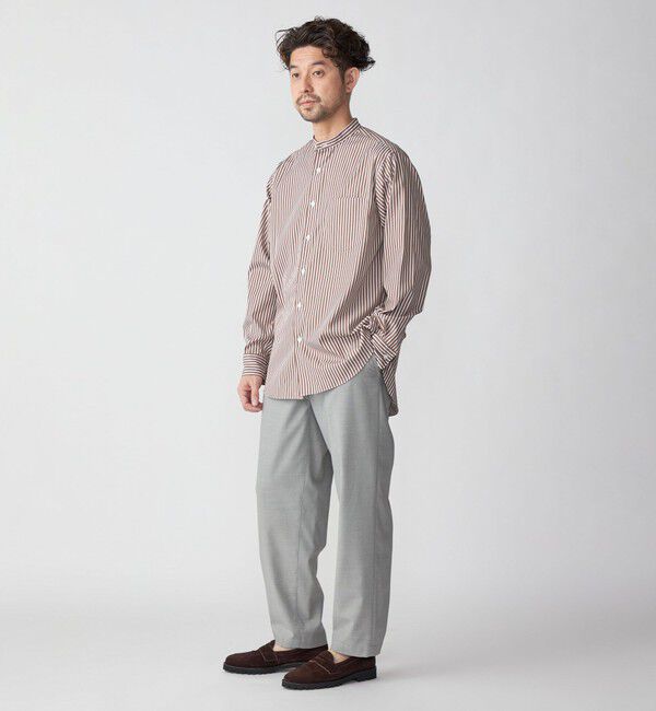 SHIPS「SHIPS:〈洗濯機可能/ストレッチ〉T/R トロピカル リラックス イージーパンツ」|チノ|