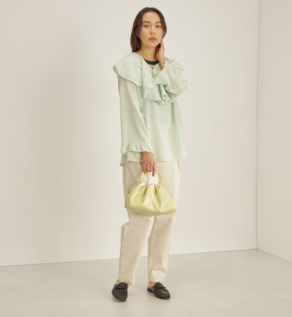 SHIPS for women「〈手洗い可能〉スムージーリップ ラッフル ブラウス ◇」|シャツ・ブラウス|