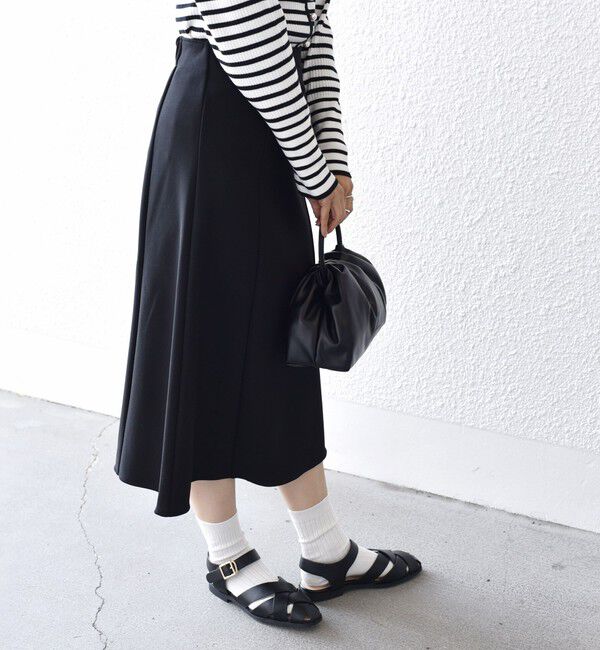 SHIPS for women「*〈手洗い可能〉ジョーゼット 切替 セミフレア スカート ◇」|スカート|