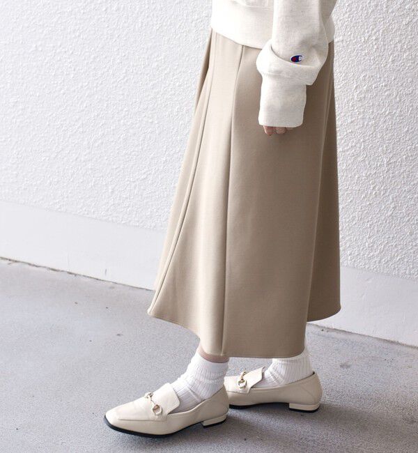 SHIPS for women「*〈手洗い可能〉ジョーゼット 切替 セミフレア スカート ◇」|スカート|