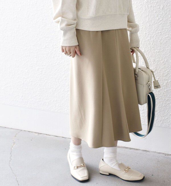 SHIPS for women「*〈手洗い可能〉ジョーゼット 切替 セミフレア スカート ◇」|スカート|