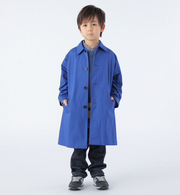 SHIPS KIDS「SHIPS KIDS:100～130cm /〈撥水〉ステンカラー コート」|ステンカラーコート|