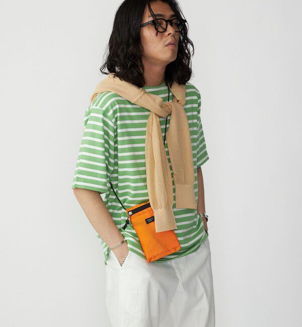 SHIPS「SHIPS: PLA ポリ乳酸 ボーダー バスク Tシャツ」|Tシャツ・カットソー|