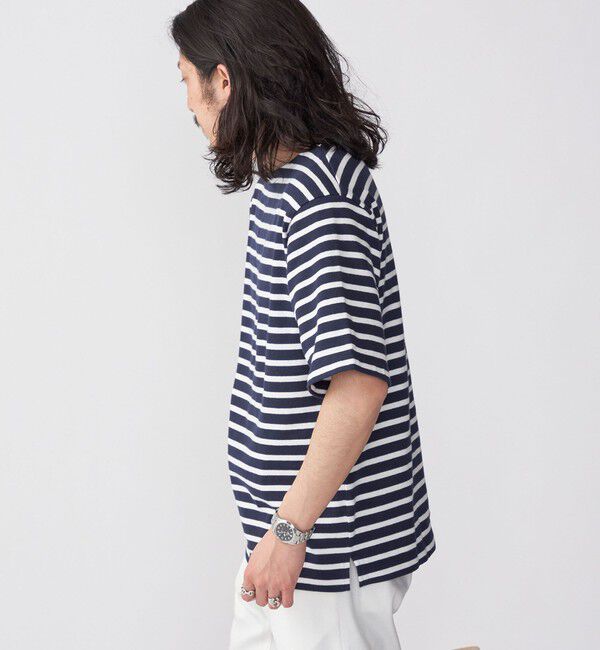 SHIPS「SHIPS: PLA ポリ乳酸 ボーダー バスク Tシャツ」|Tシャツ・カットソー|