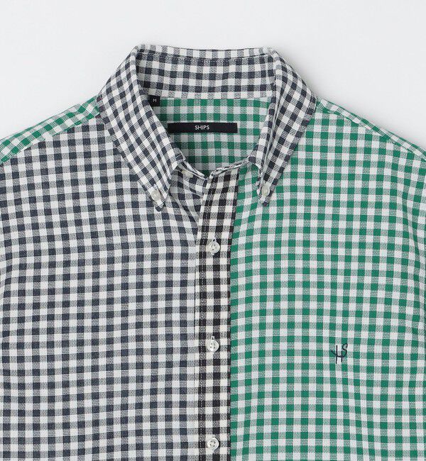 SHIPS「【WEB限定】SHIPS: 防シワ・吸水速乾 Drymix(R) ギンガムチェック パナマ シャツ」|シャツ・ブラウス|
