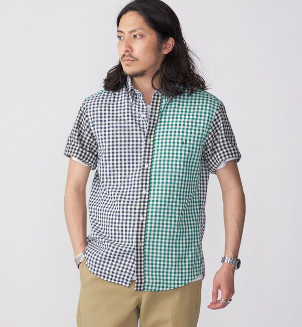 SHIPS「【WEB限定】SHIPS: 防シワ・吸水速乾 Drymix(R) ギンガムチェック パナマ シャツ」|シャツ・ブラウス|