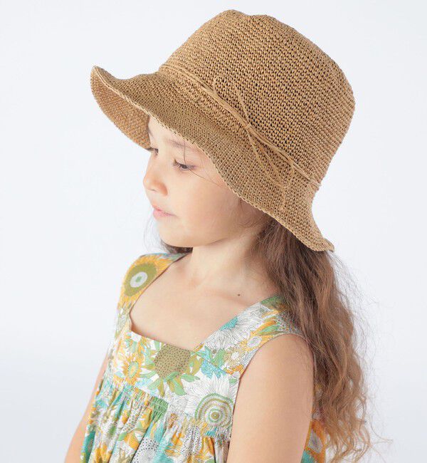 SHIPS KIDS「SHIPS KIDS:ガール ペーパー ハット」|ハット|ナチュラル