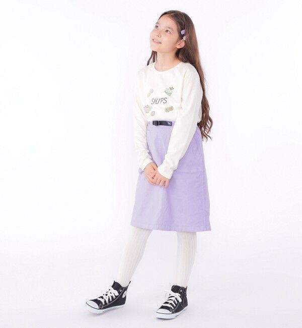 SHIPS KIDS「SHIPS KIDS:140～150cm / アフタヌーンティー モチーフ 長袖 TEE」|Tシャツ・カットソー|