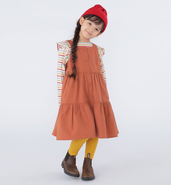 SHIPS KIDS「SHIPS KIDS:100～130cm / コットン ジャンパー スカート」|ジャンパースカート|