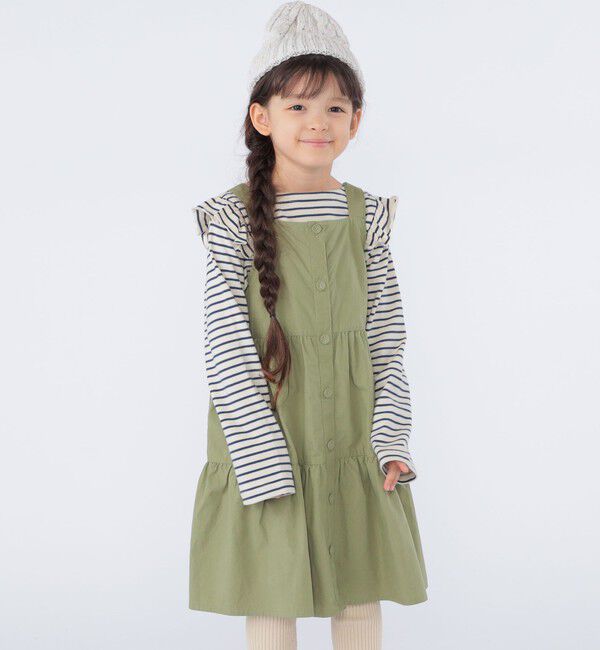 SHIPS KIDS「SHIPS KIDS:100～130cm / コットン ジャンパー スカート」|ジャンパースカート|