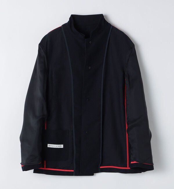 SHIPS「BATEAUX DE SHIPS: 〈セットアップ対応〉モールスキン スタンド ジャケット」|テーラードジャケット|
