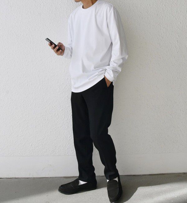 SHIPS any「SHIPS any: スムースコットン クルーネック Tシャツ (ロンT)◆」|Tシャツ・カットソー|