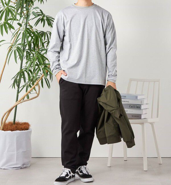 SHIPS any「SHIPS any: スムースコットン クルーネック Tシャツ (ロンT)◆」|Tシャツ・カットソー|