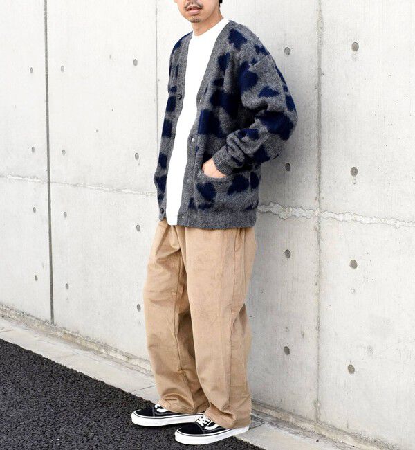 SHIPS any「SHIPS any: シャギー パターン ユニセックス ニット カーディガン 23AW◇」|カーディガン|