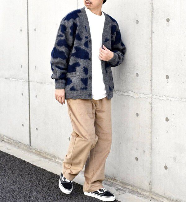 SHIPS any「SHIPS any: シャギー パターン ユニセックス ニット カーディガン 23AW◇」|カーディガン|