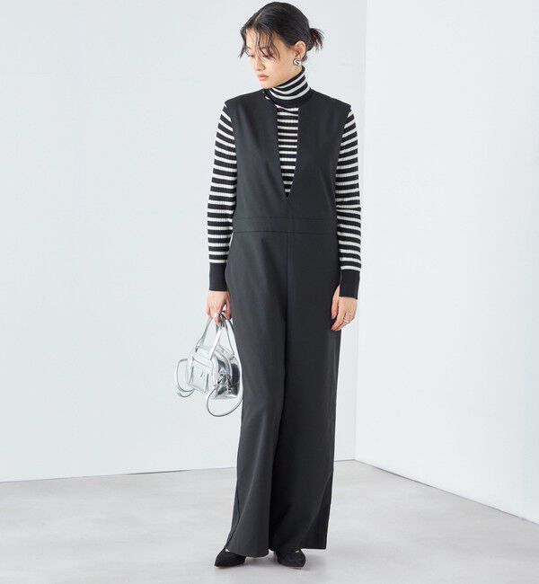 SHIPS for women「ストライプ / 無地 オールインワン」|オールインワン|