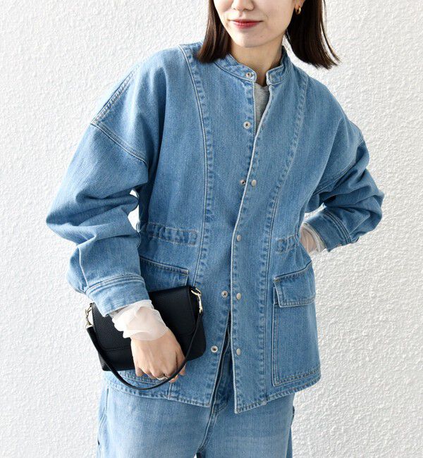 SHIPS any「SHIPS any: デニム ワーク ジャケット［SHIPS any DENIM］」|デニムジャケット|ライトブルー