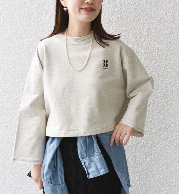 SHIPS for women「* 〈洗濯機可能〉ベア 裏毛 刺繍 ロゴ プルオーバー 24SS ◇」|Tシャツ・カットソー|ナチュラル