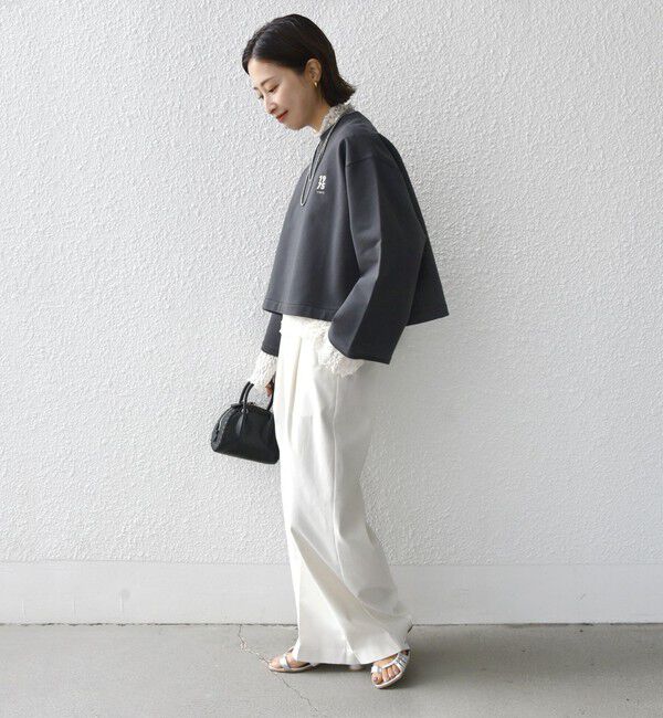 SHIPS for women「* 〈洗濯機可能〉ベア 裏毛 刺繍 ロゴ プルオーバー 24SS ◇」|Tシャツ・カットソー|